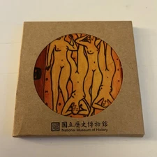 National Museum Of History Four Nudes Coaster Multicolor Sanyu Q42