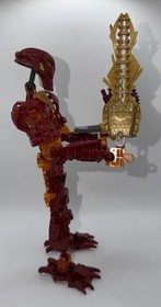 LEGO BIONICLE: Toa Jaller (8727) Missing A Ball, One Cracked Piece, No Manual