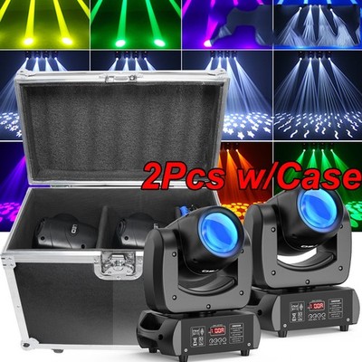 2x 150W Beam Moving Head Light 18 Prism Gobo RGBW dj Disco Stage Light with Case