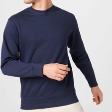 SELECTED HOMME Slhrami Long Sleeve Crew Sweat Navy NWT 