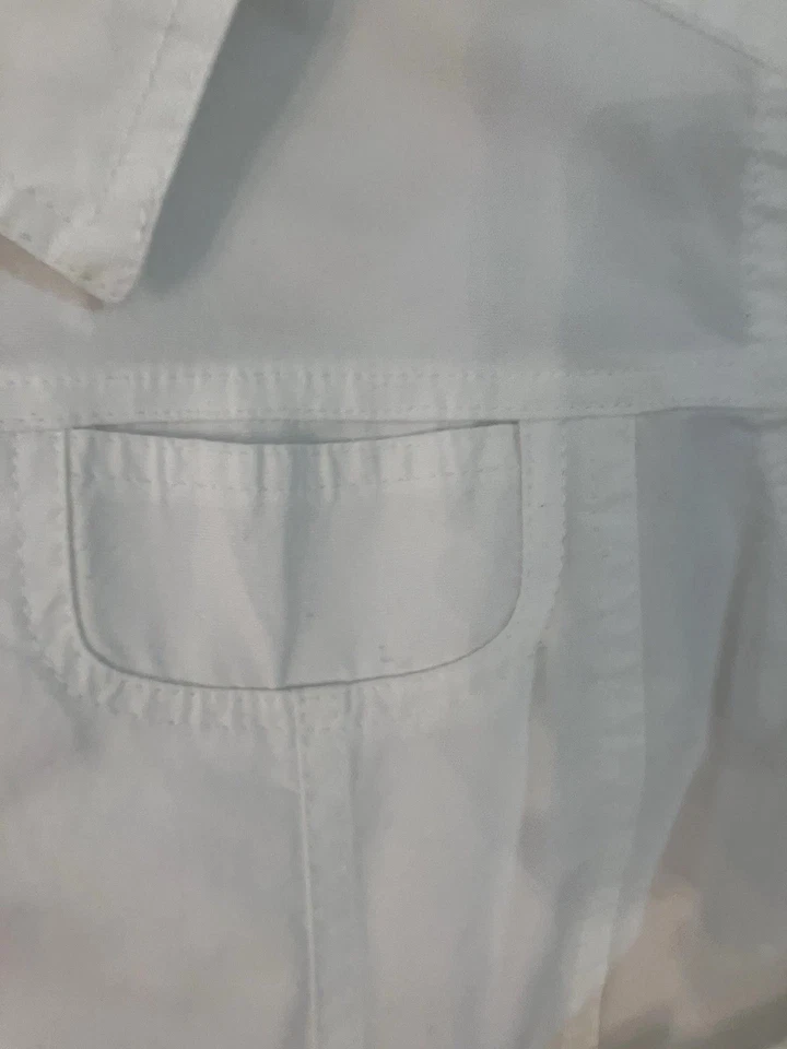 Ruby Rd Jacket Sz S White Button Front Cotton Pockets - Image 2 of 4