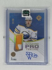 JJ Peterka Auto Patch /99 2023-24 Ultimate Collection Pro Threads Buffalo Sabres