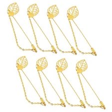 20 Pcs Leaf Brooch Pins, for Home, Shop, Daily Use (Gold Tone, 3.6-Inch)