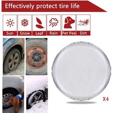 4pcs/Set RV Tire Covers Camper Tralier for Van Truck for 24''-26'' Dia. Gray