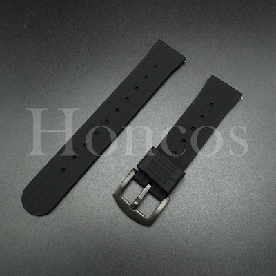 20 22 MM Waffle Rubber Silicone Watch Band Strap Quick Release fits Casioak BLK