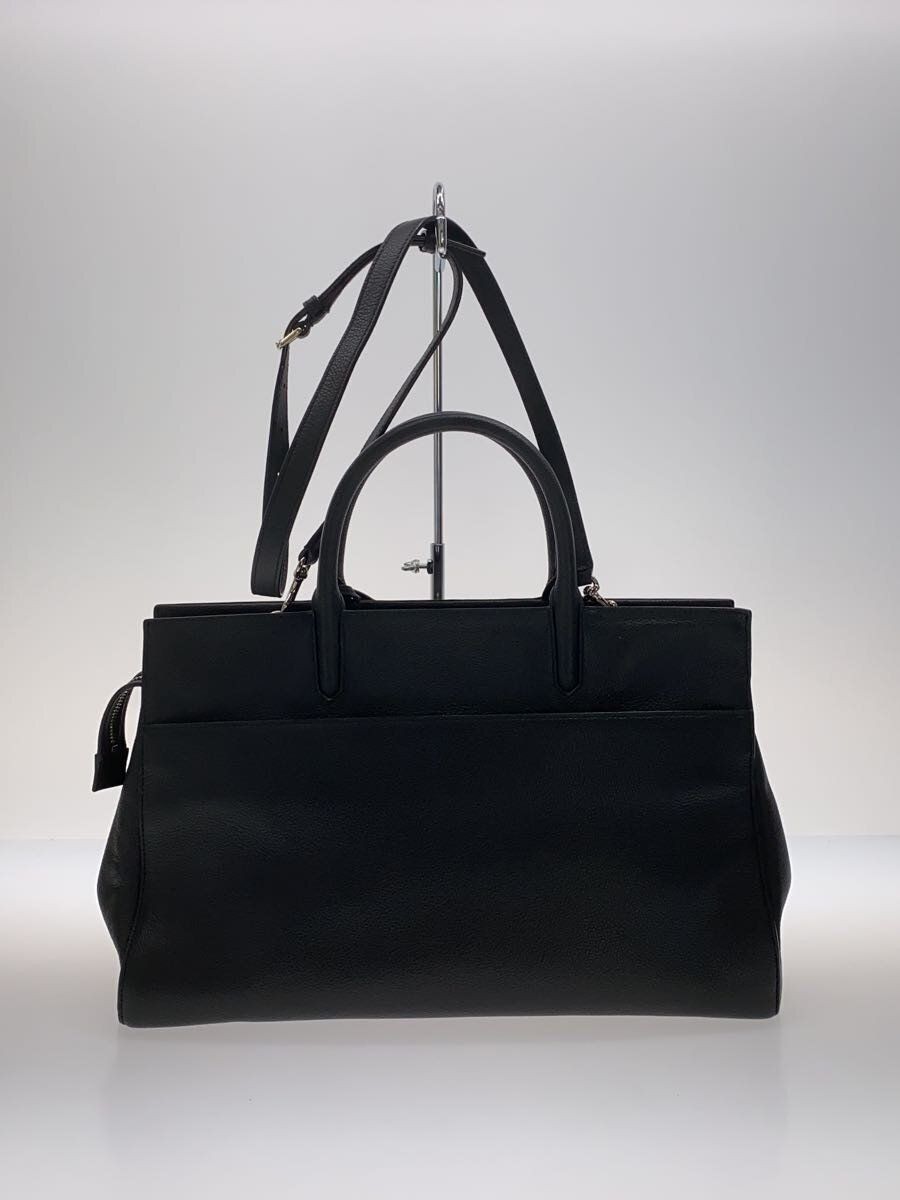 SAINT LAURENT SHOULDER BAG LEATHER Black Used thumbnail 3