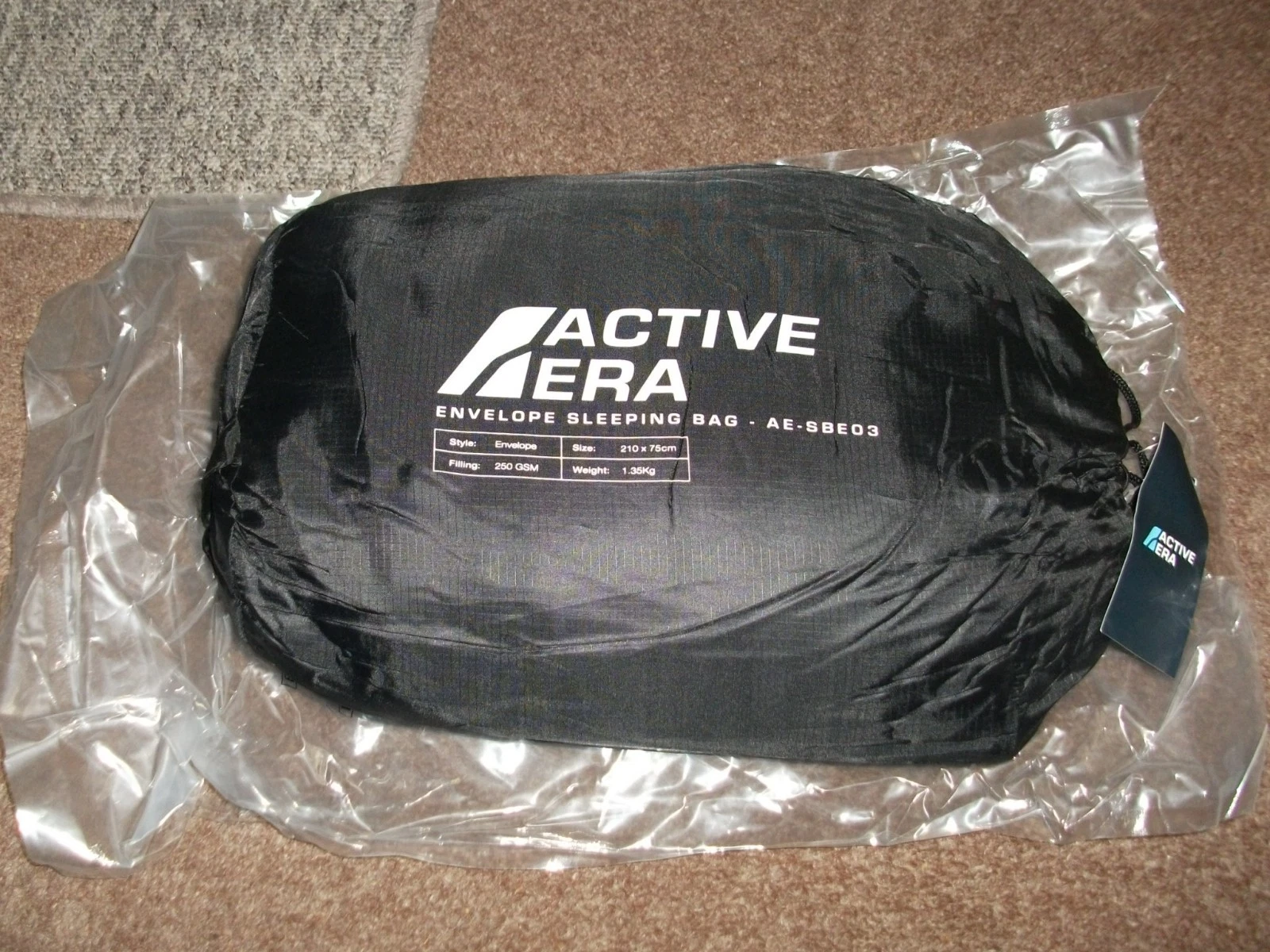 Active Era Sleeping Bag Waterproof Camping Envelope Mummy Bag Opened but Unused