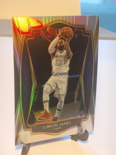 2020-21 Panini Select - Premier Level LeBron James #113 Silver Prizm - Picture 3 of 4