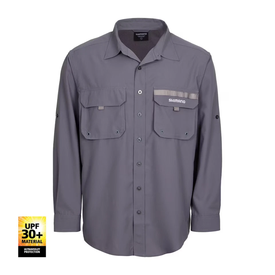 Shimano Ventilated Quick Dry Breathable Fishing Shirt UPF 30+ Sizes S to 3XL - Image 2 of 4