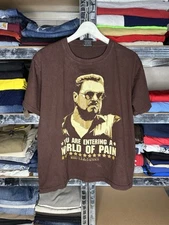 Vintage Universal Studios Big Lebowski You Are Entering A World Of Pain T-Shirt