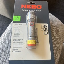 Nebo DAVINCI 450L Flex 450 Lumen Flashlight Waterproof rechargeable Torch   (UK)