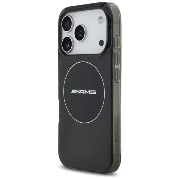 Case Mercedes AMG Magsafe IPHONE 17 Pro Plastica Nero Trasparente Logo - Immagine 2 di 4