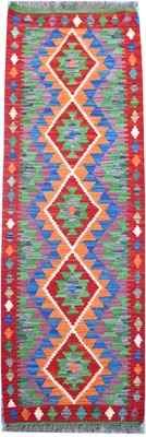 195x66 cm Tash Handarbeit Afghan,Türkischer Kelim Teppich Wolle Kelim Teppich Flur Läufer