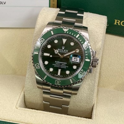 Rolex Submariner 116610LV Hulk Green Steel Ceramic Automatic Watch
