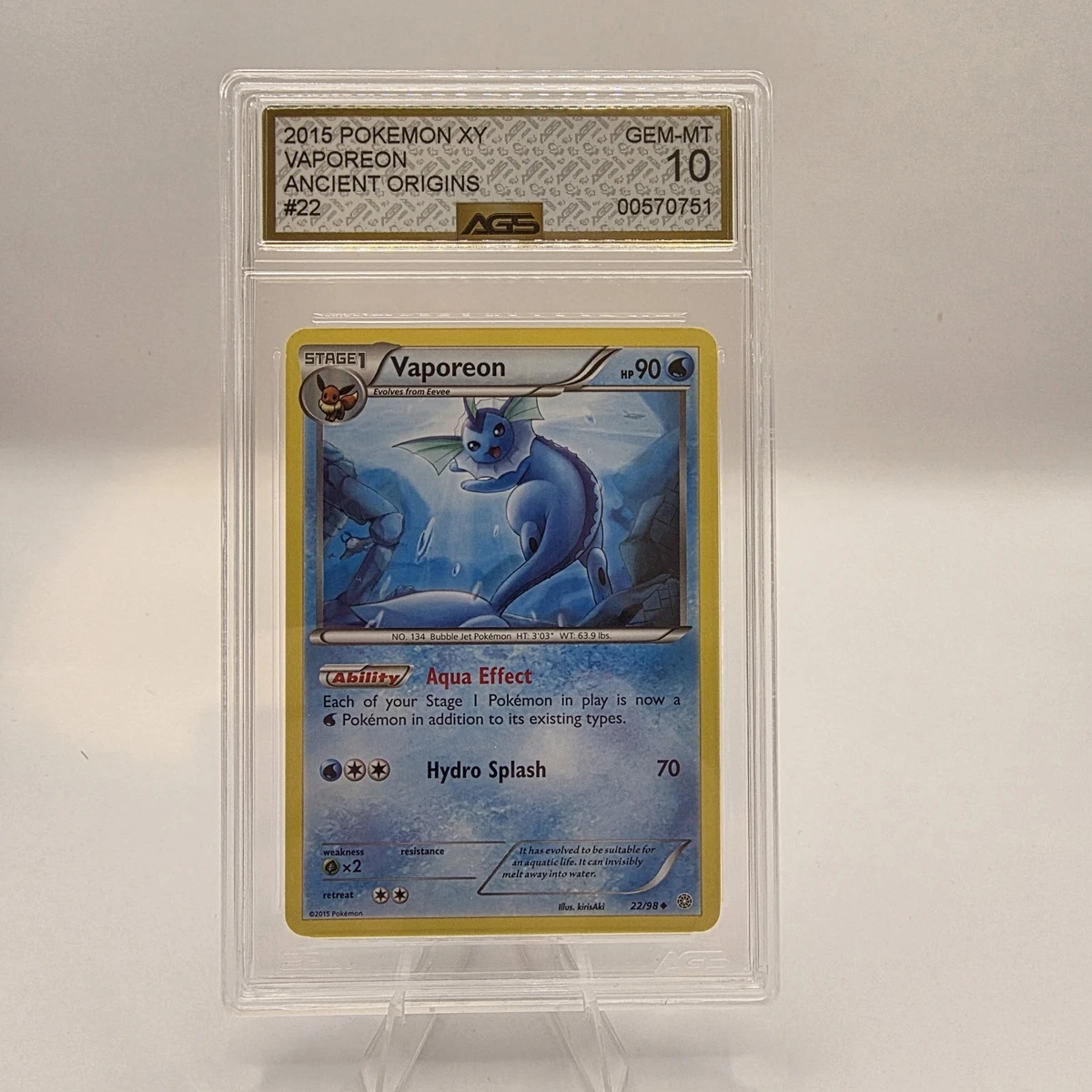 Vaporeon 22/98 XY - Ancient Origins for sale | eBay