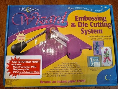 Spellbinders Vintage Wizard Embossing Die Cut Machine Purple System, EXC Cond!!!