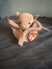 1997 Ty Batty Brown the Bat Plush Toy