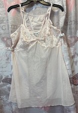 New Seductive Wear by CINEMA ETOILE Pink Lace Babydoll set Sz XL With Thong NWT