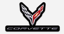 Custom Die Cut Magnet Corvette Logo 2019-Current for Toolbox or Fridge