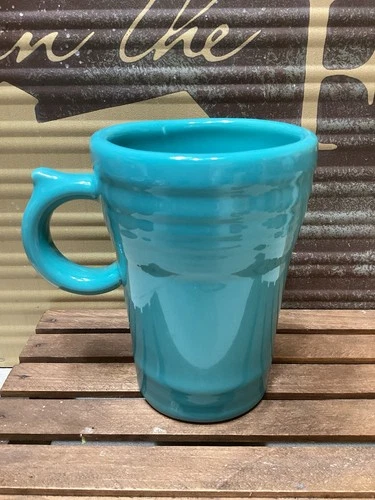 Fiesta Bistro Latte Ring Handle Mug in Turquoise Coffee Cup FIESTA WARE HLC