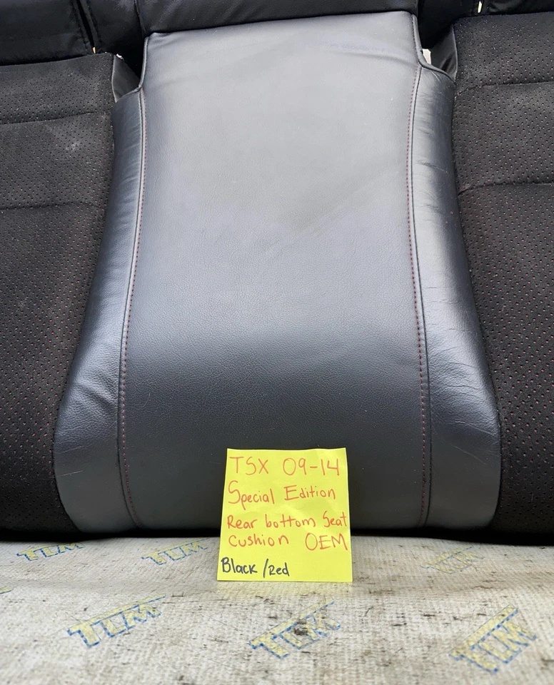 09-14 Acura TSX * EDICIÓN ESPECIAL * Cojín trasero asiento inferior rojo 10 11 12 13 OEM Foto 2 de 4