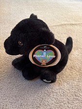 FAO Schwarz Black Panther 2022 Planet Love 10 Inch Recycled Bottle Plush Animal