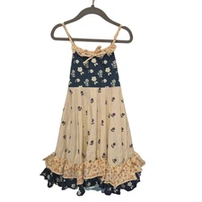 Sweet Honey Boutique Clothing  Pink Pinafore Dress Girls NWT New Floral 5Y