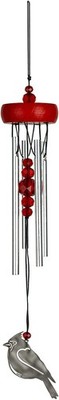 Signature Collection Woodstock Chime Fantasy Cardinal 10'' Décor Designs Small