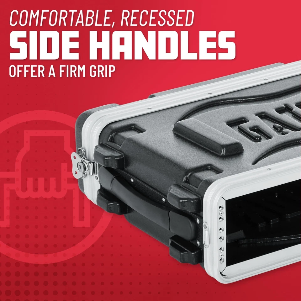 Gator GR-2S Standard Shallow Rack Case 2 Rack Space Shallow Depth - Image 3 of 4