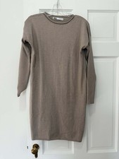 Zara brown long sleeve sweater dress Size M