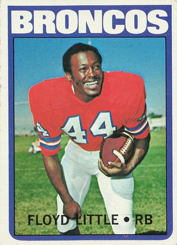 Floyd Little #50 1972 Topps card
