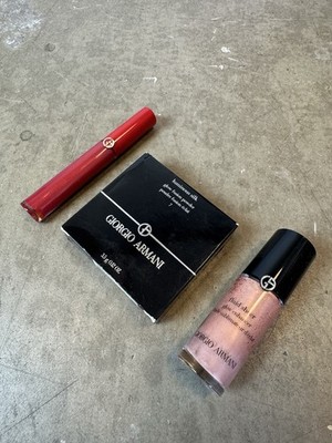 Giorgio Armani Makeup Paket Fluid Sheer Lip Maestro Luminous Silk Powder NEU