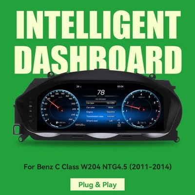 Car LCD Digital Dashboard Instrument For Mercedes Benz C-Class W204 11~14 NTG4.5