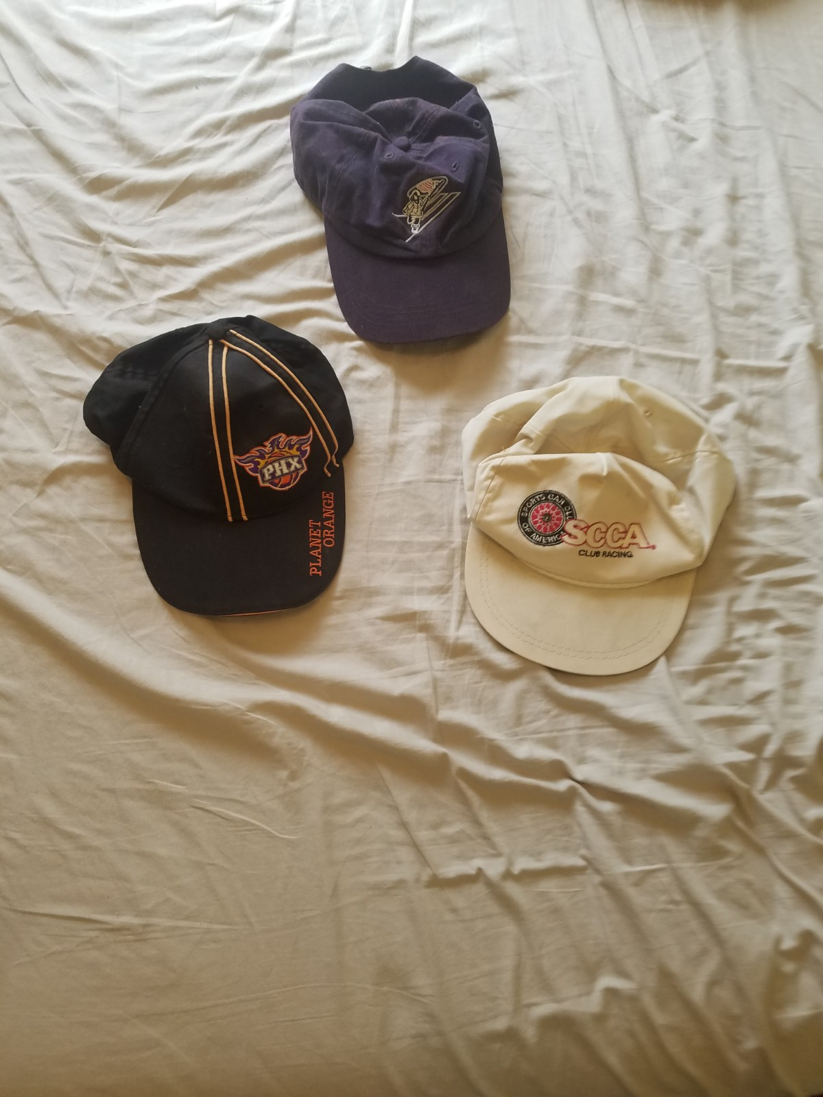 Vintage Snapback Hat Lot Of 3 Retro Caps