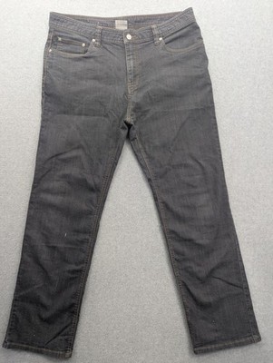 PrAna Jeans Mens 38x32 Gray Slim Fit Organic Cotton Denim Stretch Casual Preppy