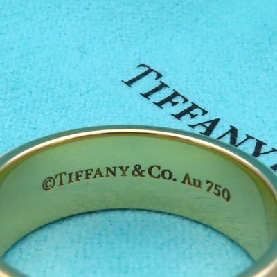Tiffany & Co. Diamond Point 18K Yellow Gold Men's Ring JP18.5 Rare
