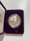 1993 P American Silver Eagle Bullion Proof $1 Coin Collectible OGP (barely)