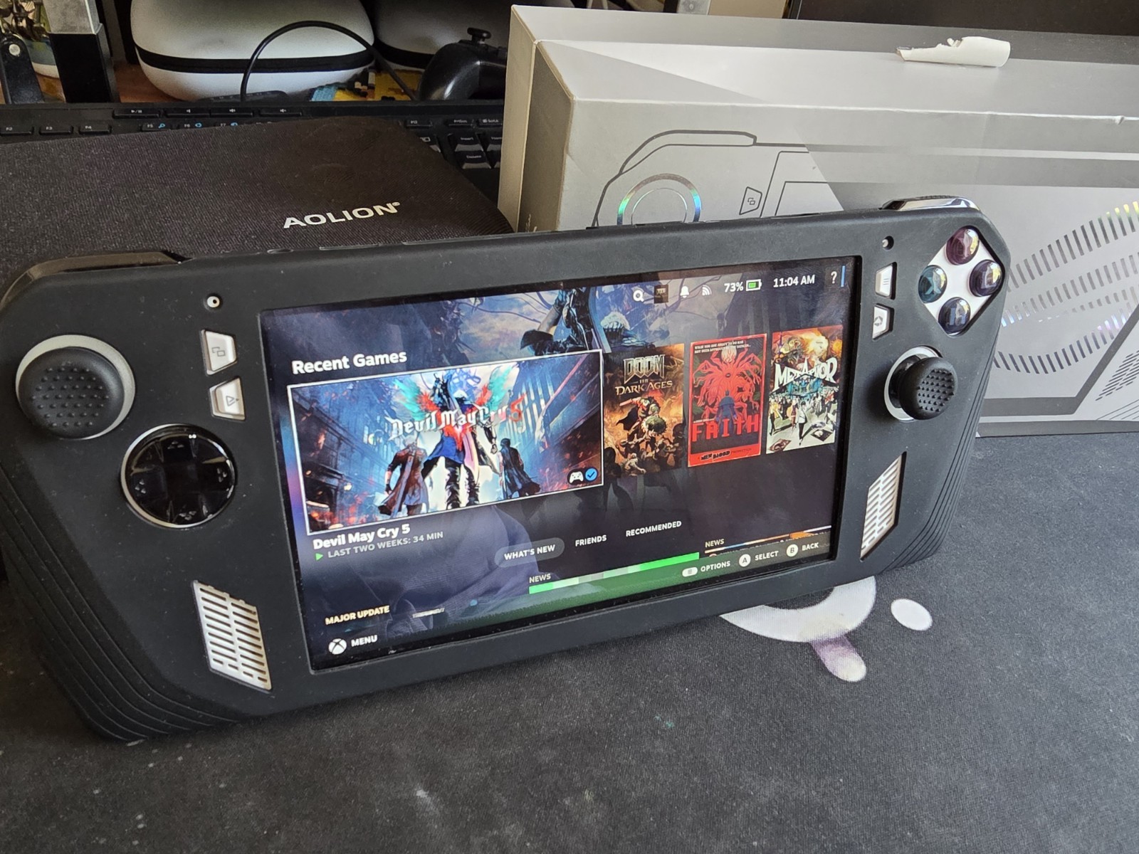 ASUS ROG Ally Z1 Extreme Upgraded Battery Case and Original Box Used