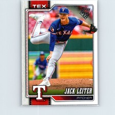 2026 Topps Jack Leiter #208 Texas Rangers