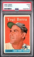 1958 Topps #370 Yogi Berra PSA 3 142070513