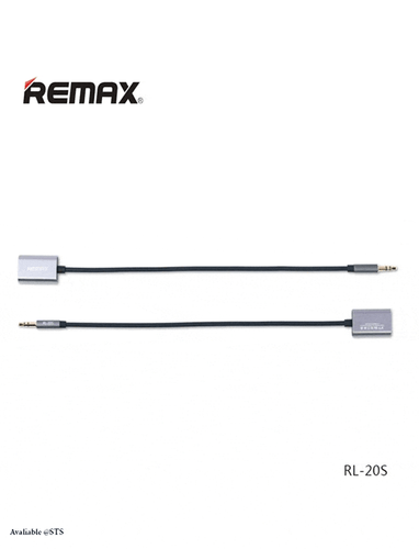 Remax 3.5mm Share Jack Cable RL-20S Black - Picture 2 of 7