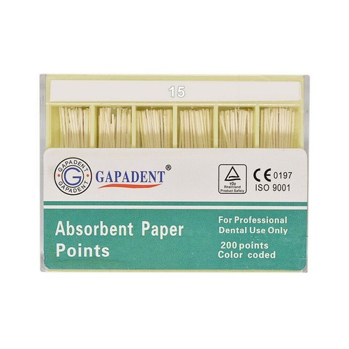 200 Points Dental Endodontic Endo Absorbent Paper Points Sterile Gutta Percha - Picture 9 of 92