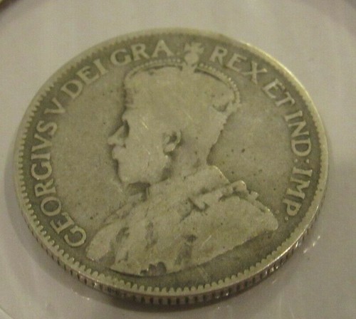 1920 Canadian Quarter 25 Cent 80% Silver Coin - Canada - Picture 2 of 2