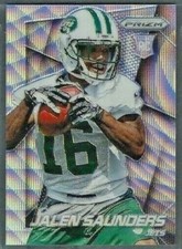 Jalen Saunders 2014 Panini Prizm Light Blue Wave Prizm RC /99 #232 Jets