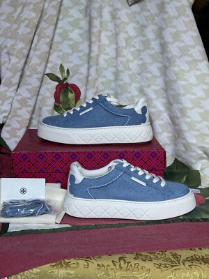 Tory Burch Ladybug Sneaker/Denim/US 7.5; 9.5; 10 M/ Jean