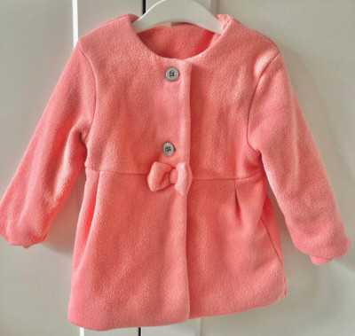 Mädchen Jacke Next 98 2-3 Jahre rosa pink Schleife Übergangsjacke Top Zustand