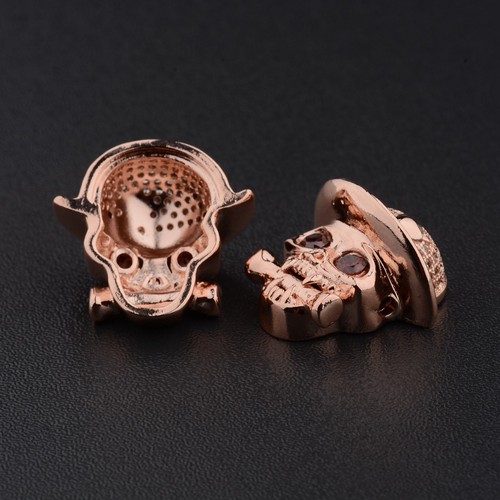 Cubic Zircornia Gemstones Skull Bracelet Necklace Craft Connector Charm Beads - Picture 24 of 189