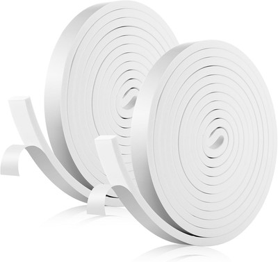 Outus Weather Stripping Tape Foam Insulation Strip,(White, 33 ft x 3/8 x 1 Inch)