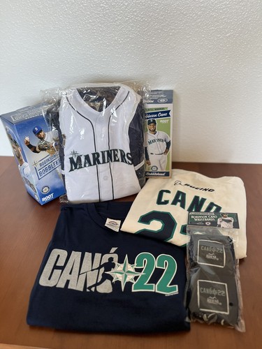 Robinson Cano' Seattle Mariners MLB 6 NEW Promotional Items Bobbleheads Shirts.. - Picture 13 of 13