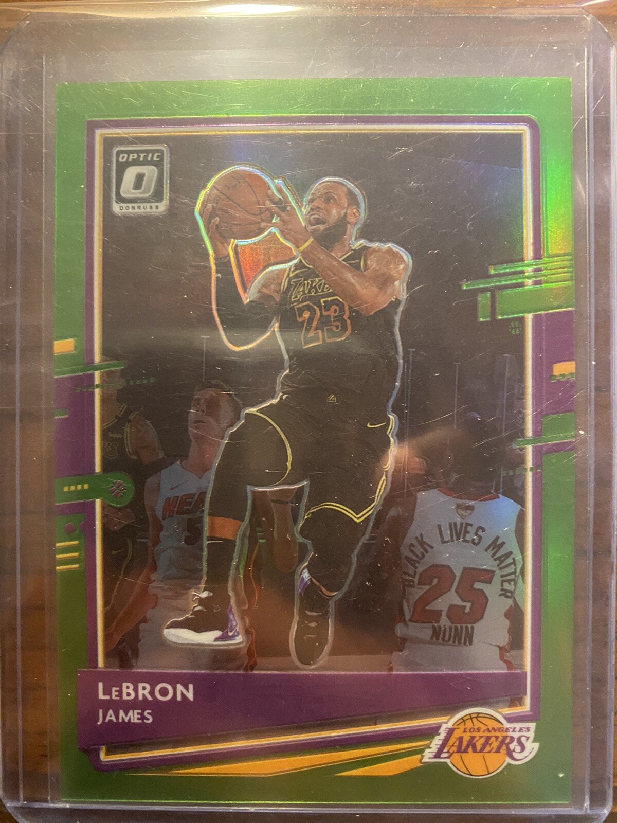 2020 Optic Lebron James Lime Green Numbered 69/149. Clean will be a High Grade!